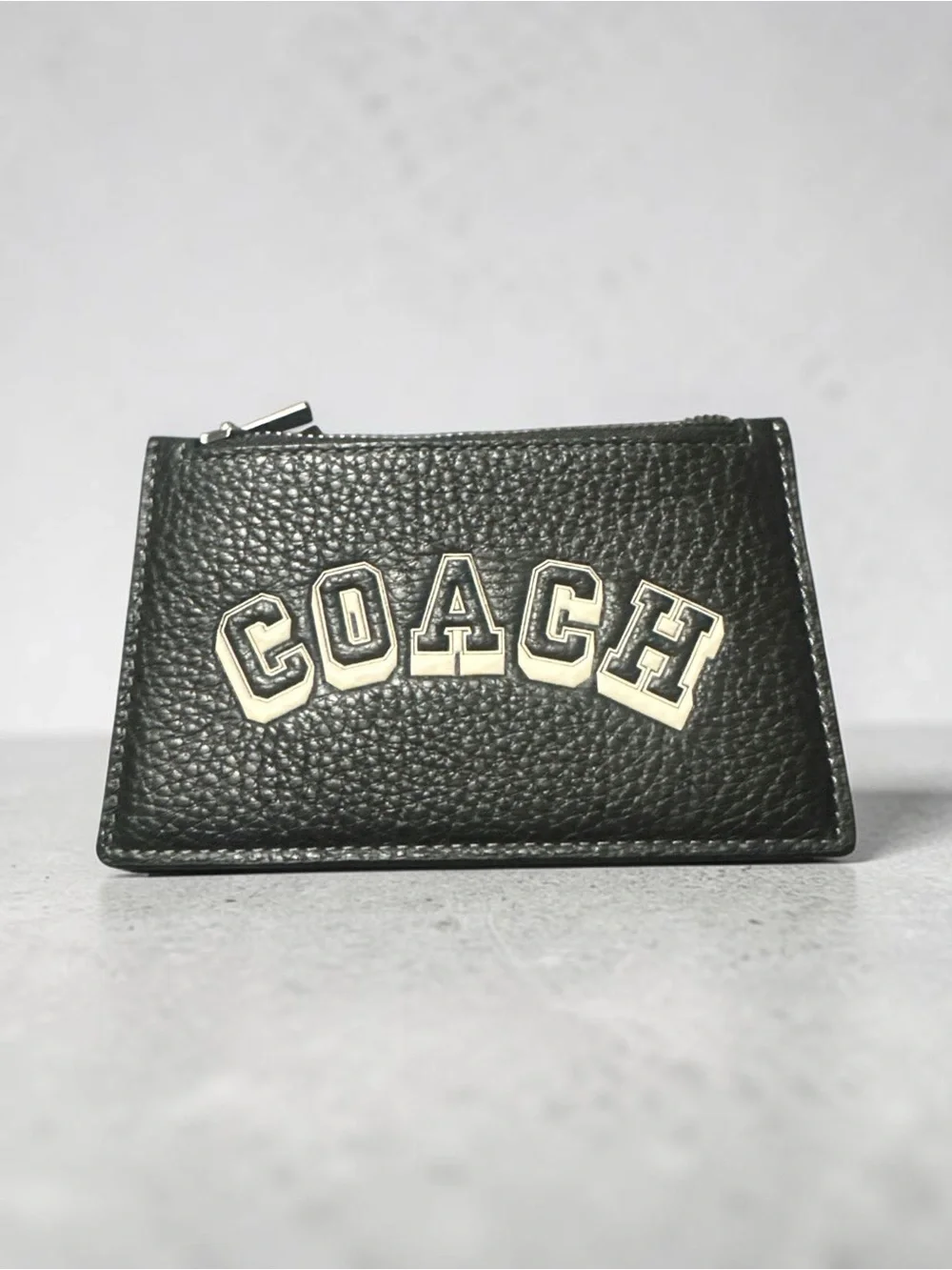 Coach Varsity Zip Card Holder